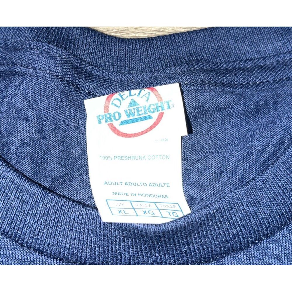 Bridgeport Sound Tigers Hockey STORM THE BRIDGE Size XL Shirt Vintage Delta Tag - Picture 3 of 7